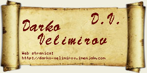 Darko Velimirov vizit kartica